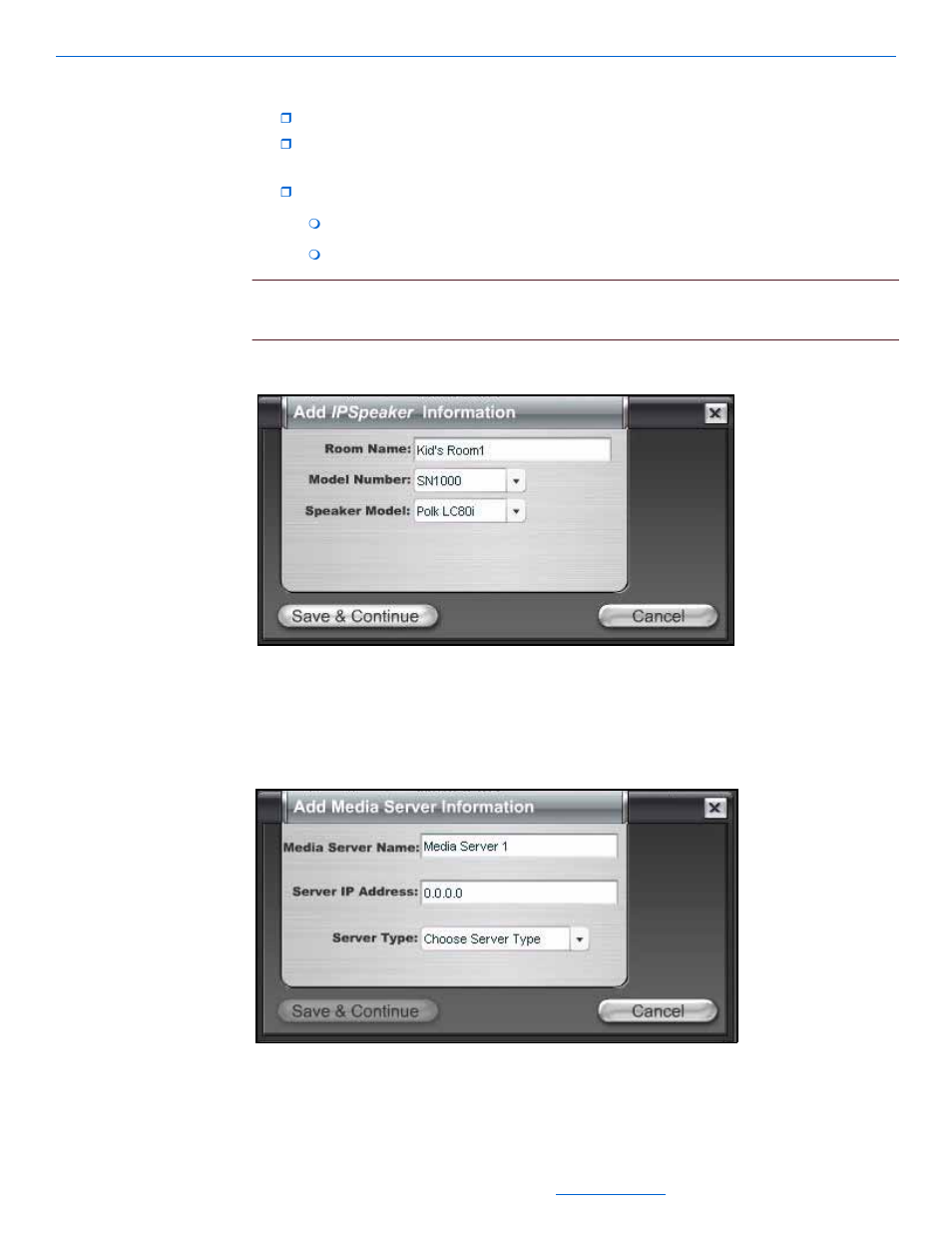 Entering media server information, Entering media server information -17 | ClearOne NetStreams DigiLinX Dealer User Manual | Page 53 / 352