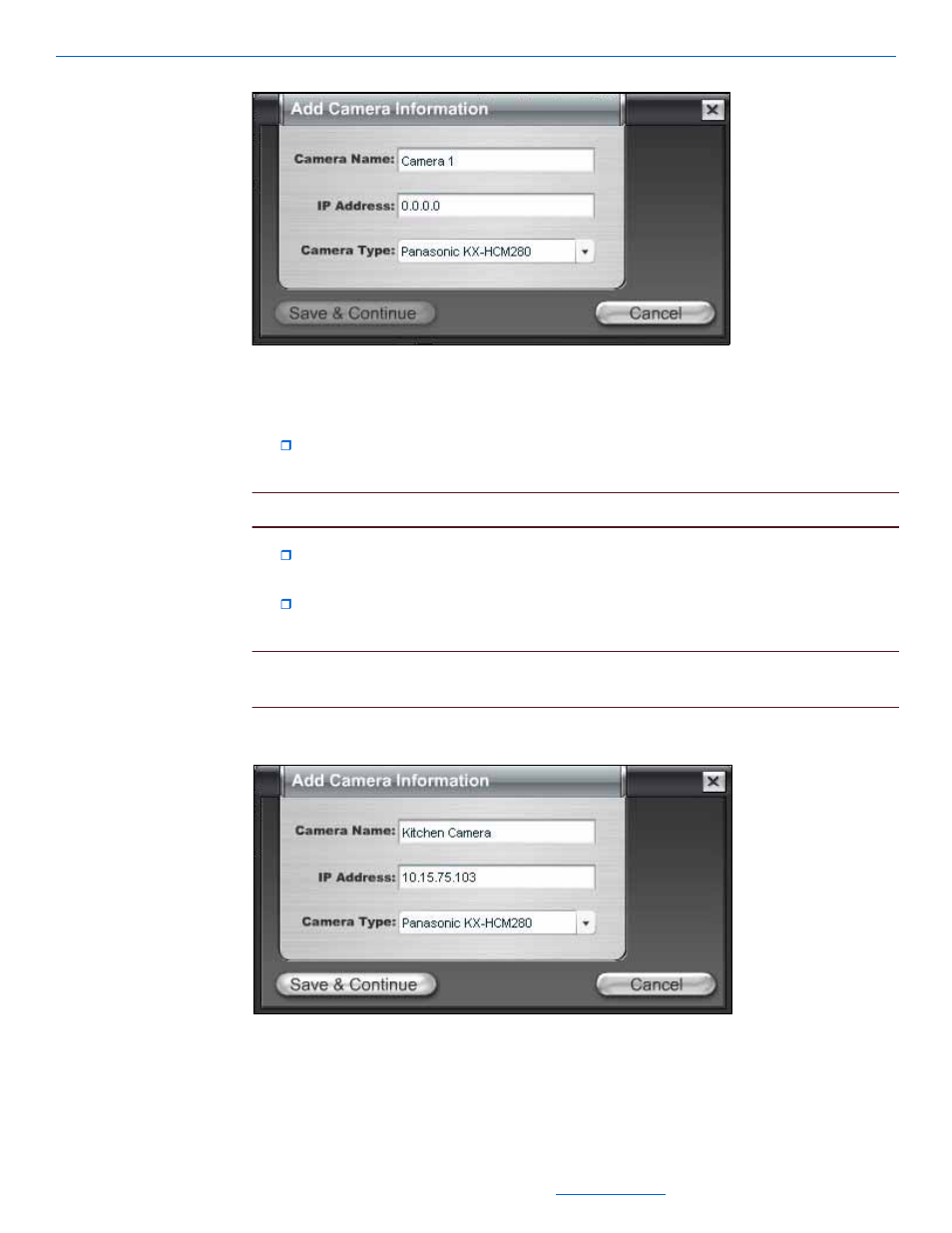 Entering panasonic ip camera information, Entering panasonic ip camera information -19 | ClearOne NetStreams DigiLinX Dealer User Manual | Page 55 / 352