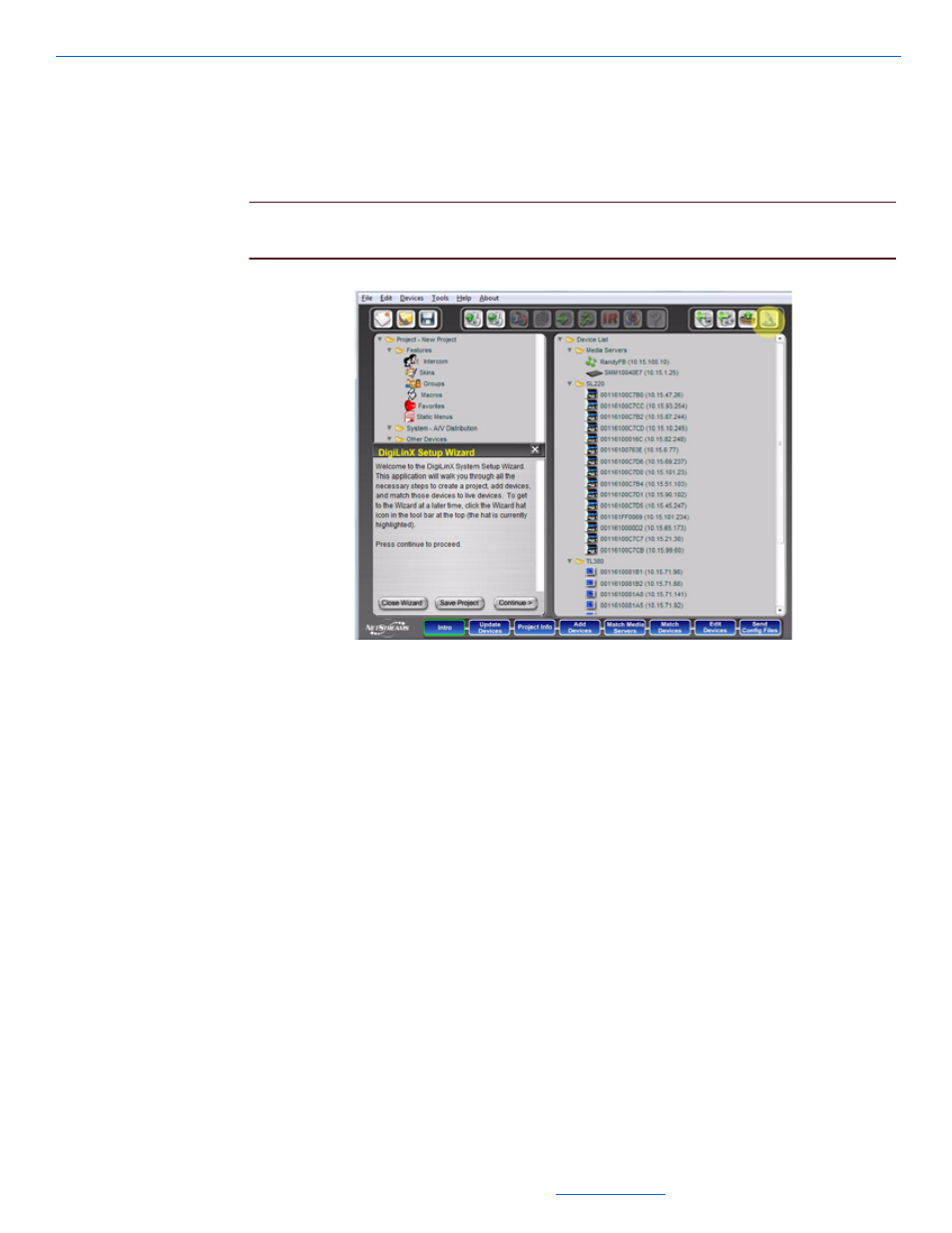 Restarting the wizard, Restarting the wizard -2 | ClearOne NetStreams DigiLinX Dealer User Manual | Page 60 / 352