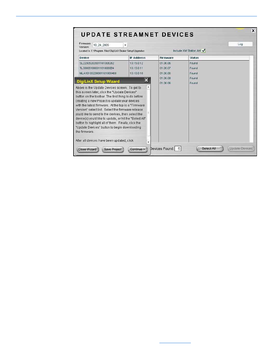 Updating streamnet devices, Updating streamnet devices -3 | ClearOne NetStreams DigiLinX Dealer User Manual | Page 61 / 352