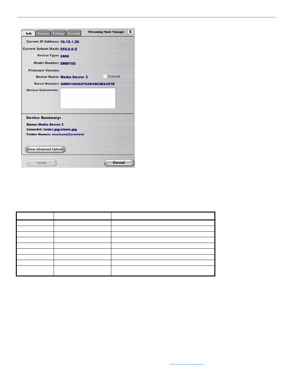 Streaming music manager info tab | ClearOne NetStreams DigiLinX Dealer User Manual | Page 72 / 352