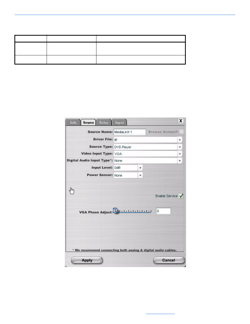 Select a source type, Medialinx a/v info tab | ClearOne NetStreams DigiLinX Dealer User Manual | Page 77 / 352