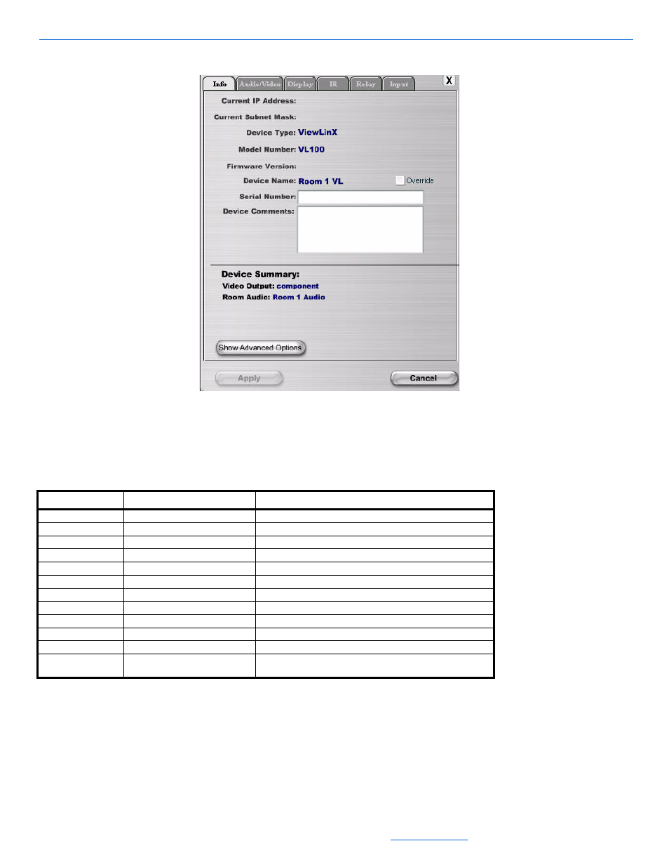 Viewlinx info tab | ClearOne NetStreams DigiLinX Dealer User Manual | Page 84 / 352