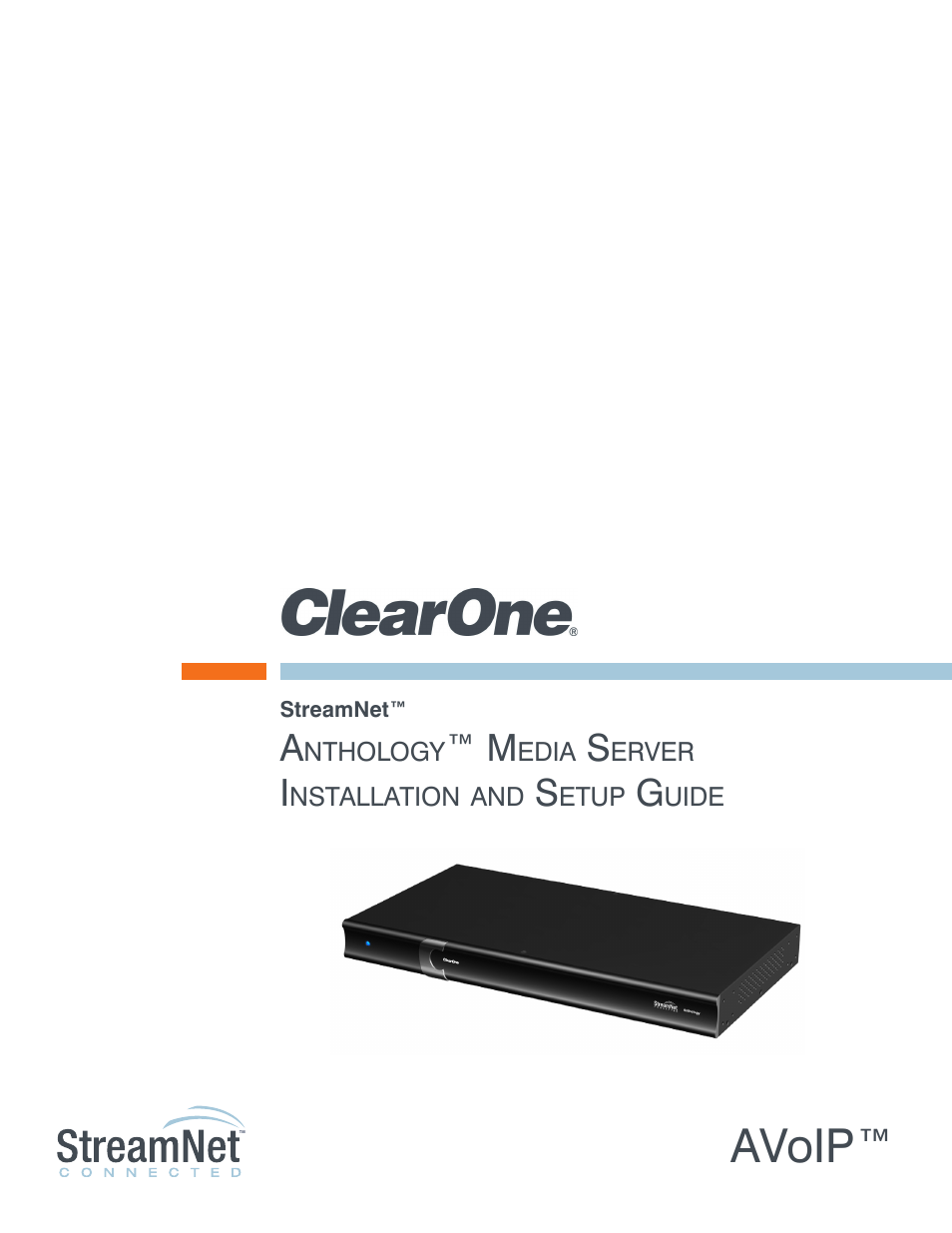 ClearOne Anthology Media Server User Manual | 25 pages