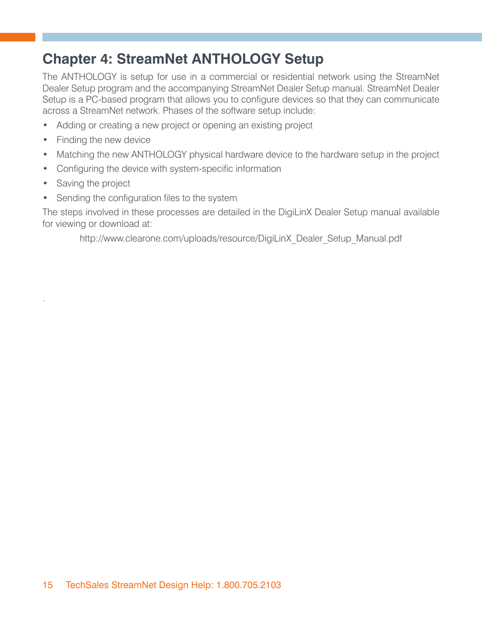 Chapter 4: streamnet anthology setup | ClearOne Anthology Media Server User Manual | Page 18 / 25
