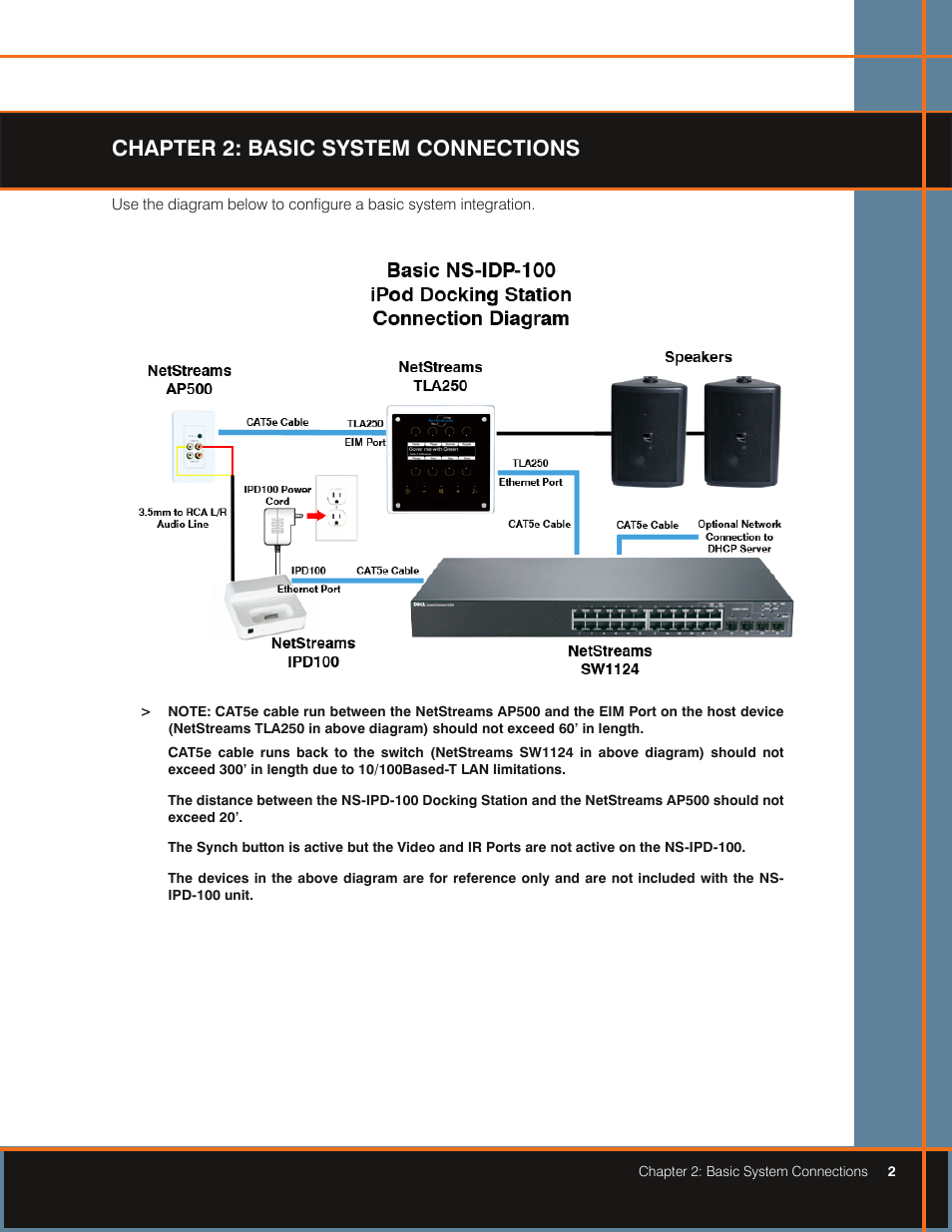 Chapter 2: basic system connections | ClearOne NS-IPD-100 User Manual | Page 5 / 12