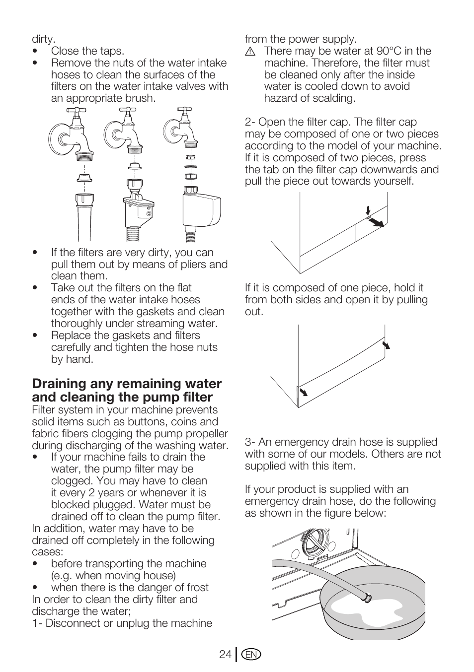 Beko WM 5140 W User Manual | Page 24 / 36