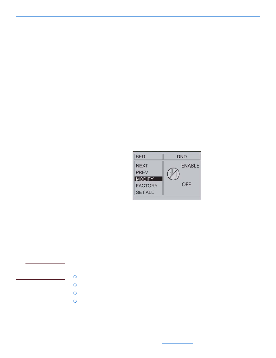Intercom room/monitoring settings, Do not disturb setting (dnd), Intercom room/monitoring settings -13 | Do not disturb setting (dnd) -13 | ClearOne NetStreams Quartet User Manual | Page 34 / 69