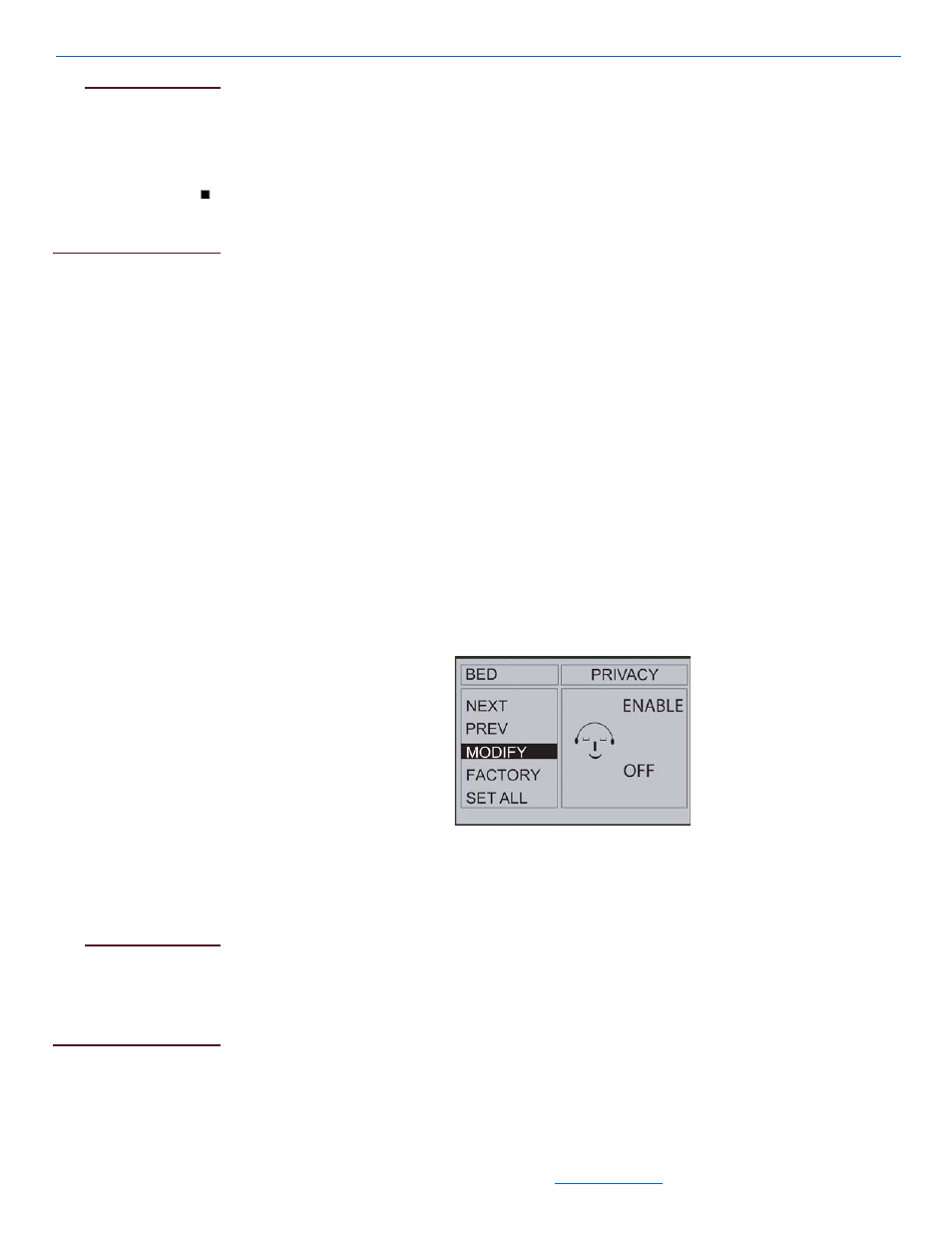 Privacy settings, Privacy settings -14 | ClearOne NetStreams Quartet User Manual | Page 35 / 69