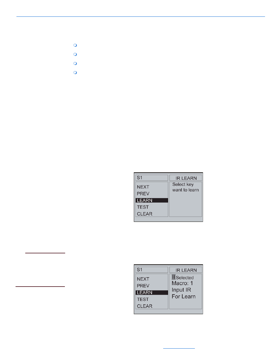 Learning ir for control of sources, Learning ir for control of sources -2 | ClearOne NetStreams Quartet User Manual | Page 55 / 69