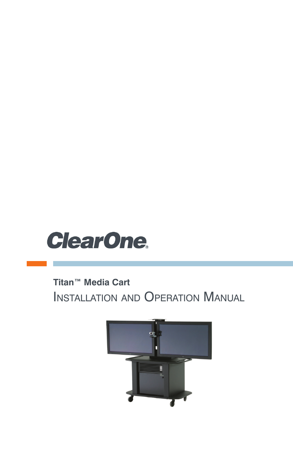 ClearOne Titan Media Cart User Manual | 15 pages