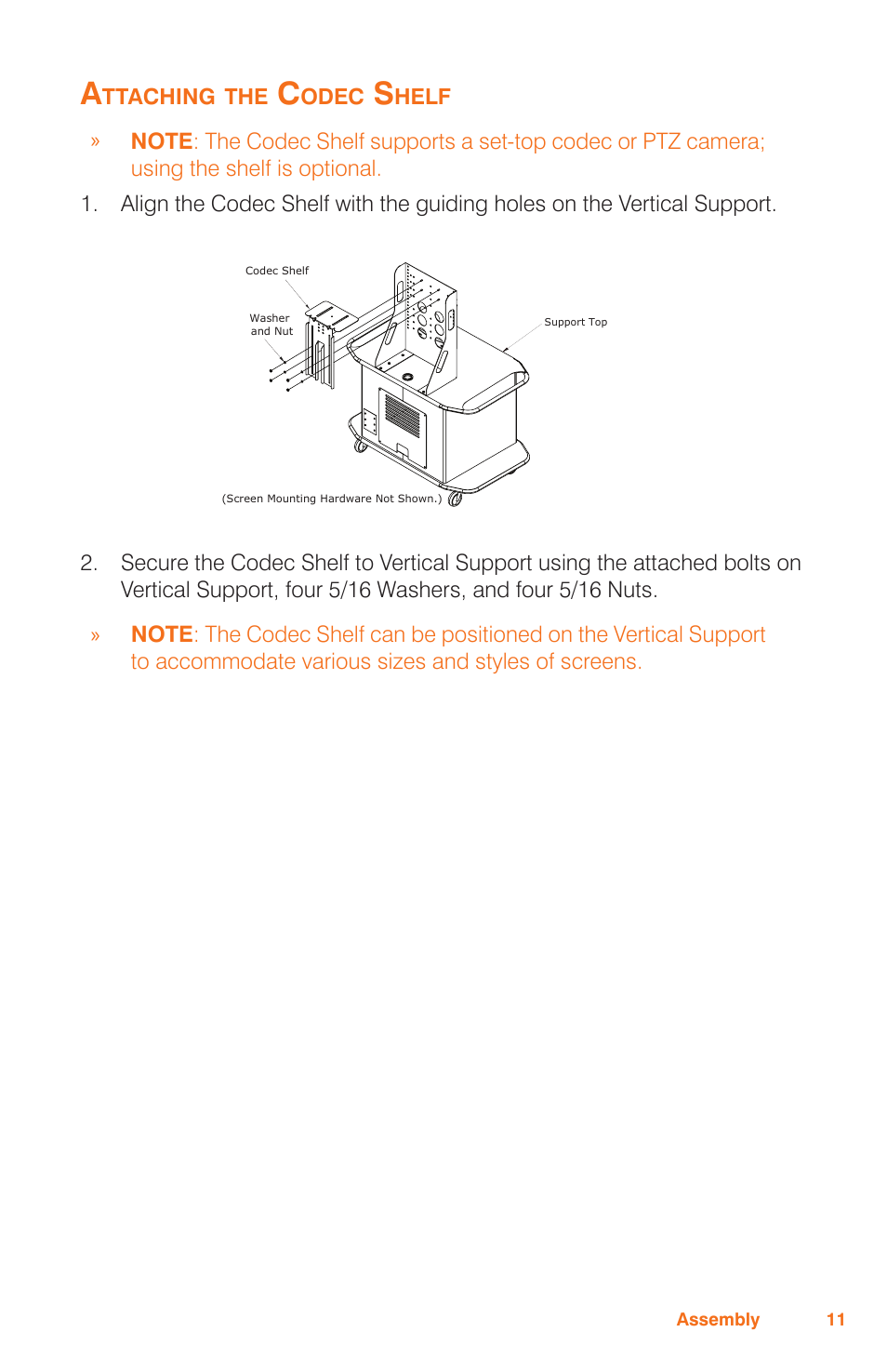 ClearOne Titan Media Cart User Manual | Page 13 / 15