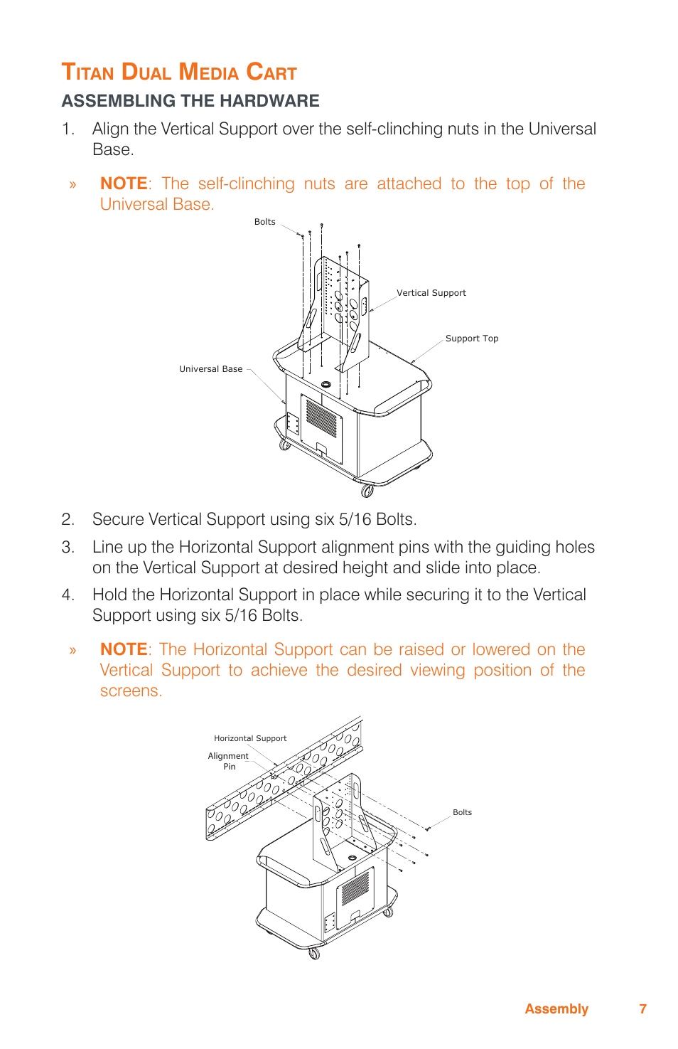 ClearOne Titan Media Cart User Manual | Page 9 / 15