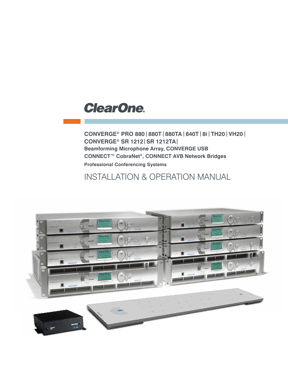 ClearOne Converge Pro User Manual | 380 pages