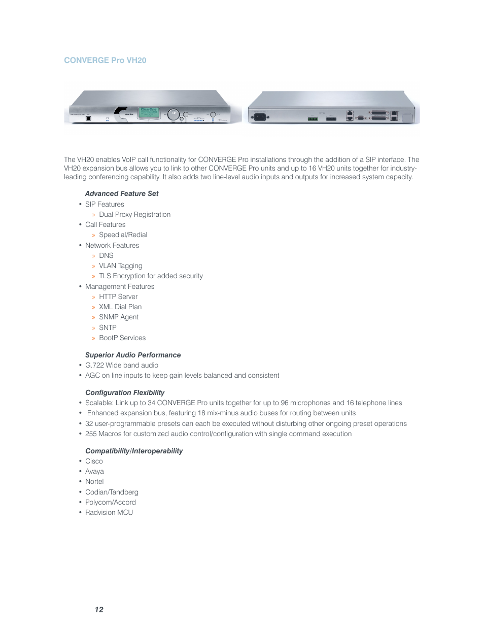 ClearOne Converge Pro User Manual | Page 17 / 380