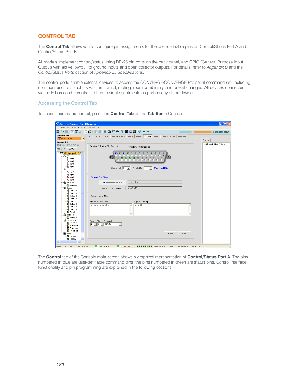 ClearOne Converge Pro User Manual | Page 186 / 380