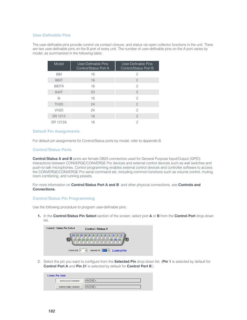 ClearOne Converge Pro User Manual | Page 187 / 380