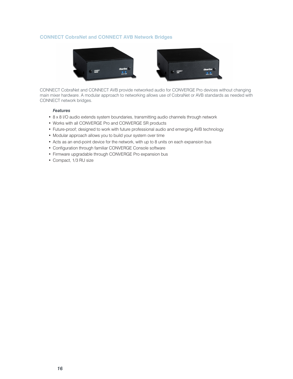 ClearOne Converge Pro User Manual | Page 21 / 380