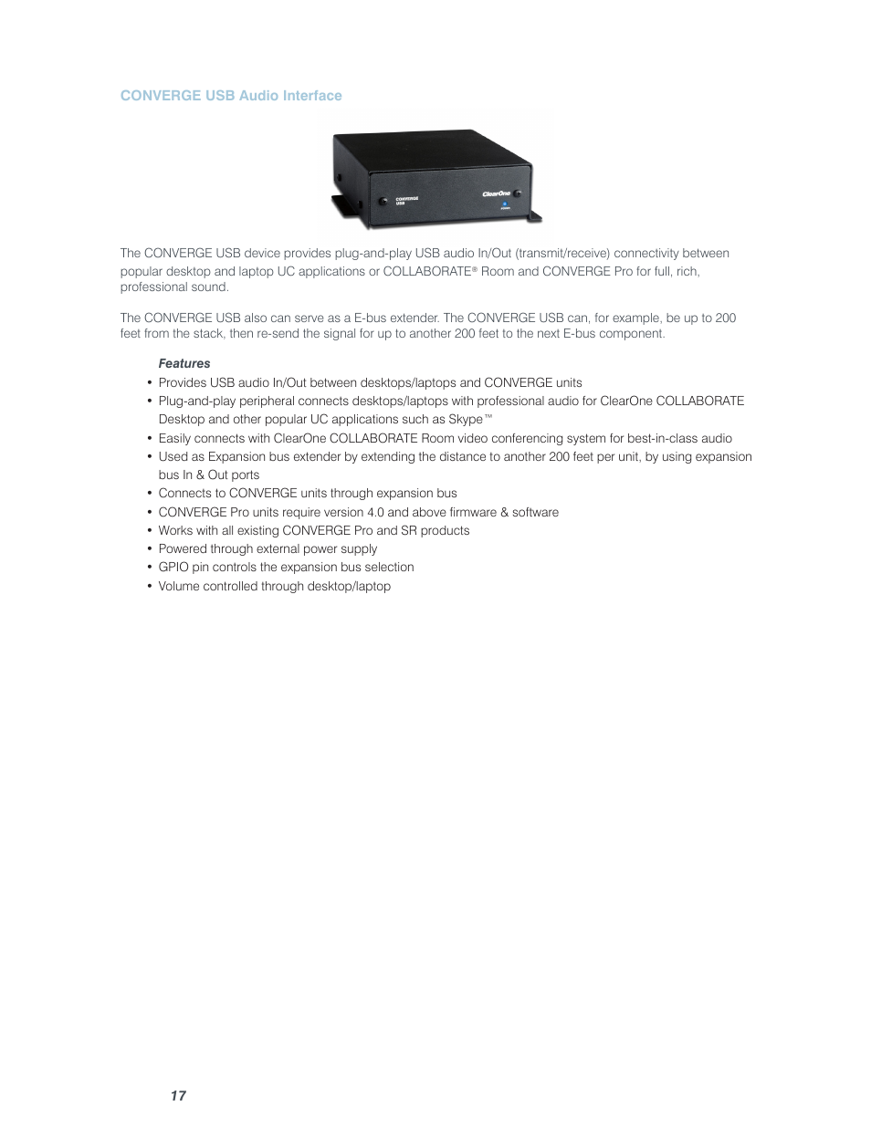 ClearOne Converge Pro User Manual | Page 22 / 380