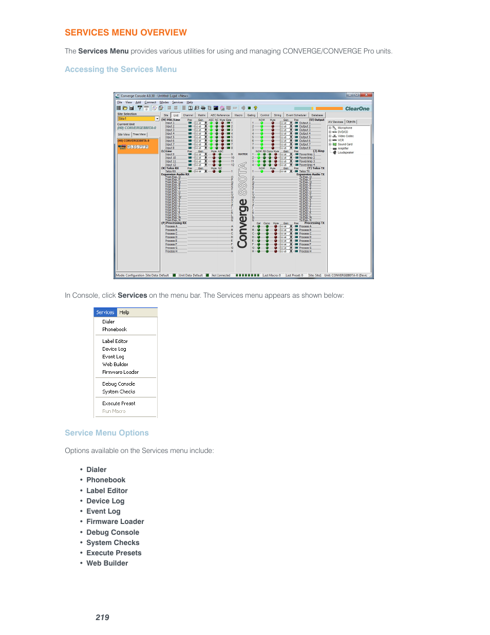 ClearOne Converge Pro User Manual | Page 224 / 380