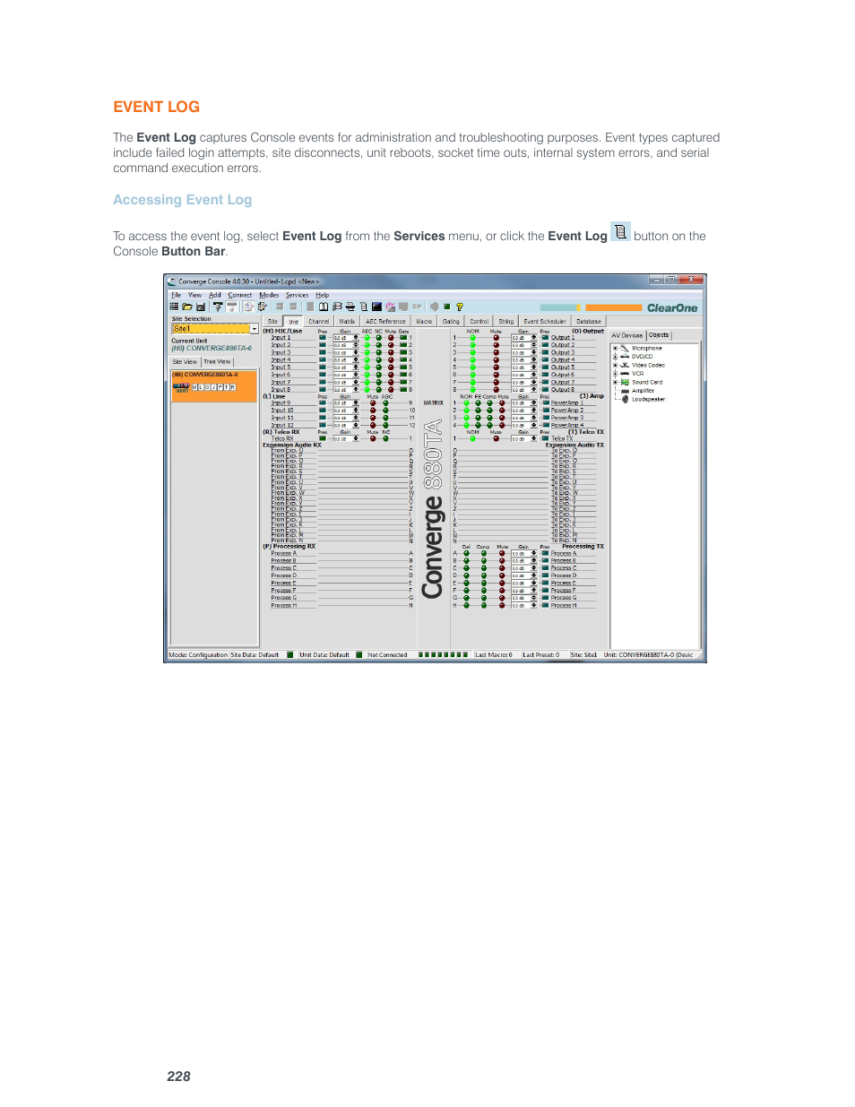 ClearOne Converge Pro User Manual | Page 233 / 380