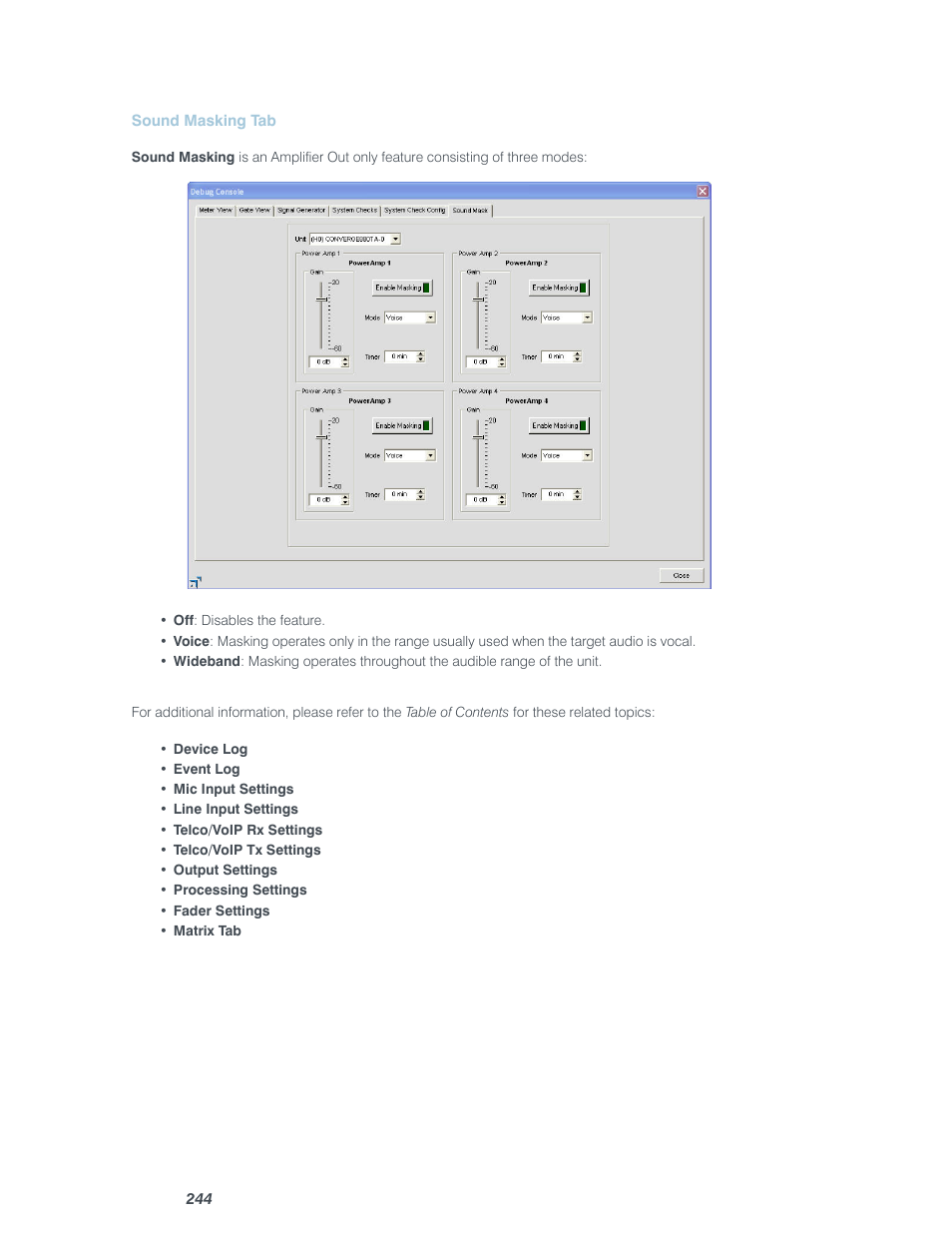 ClearOne Converge Pro User Manual | Page 249 / 380