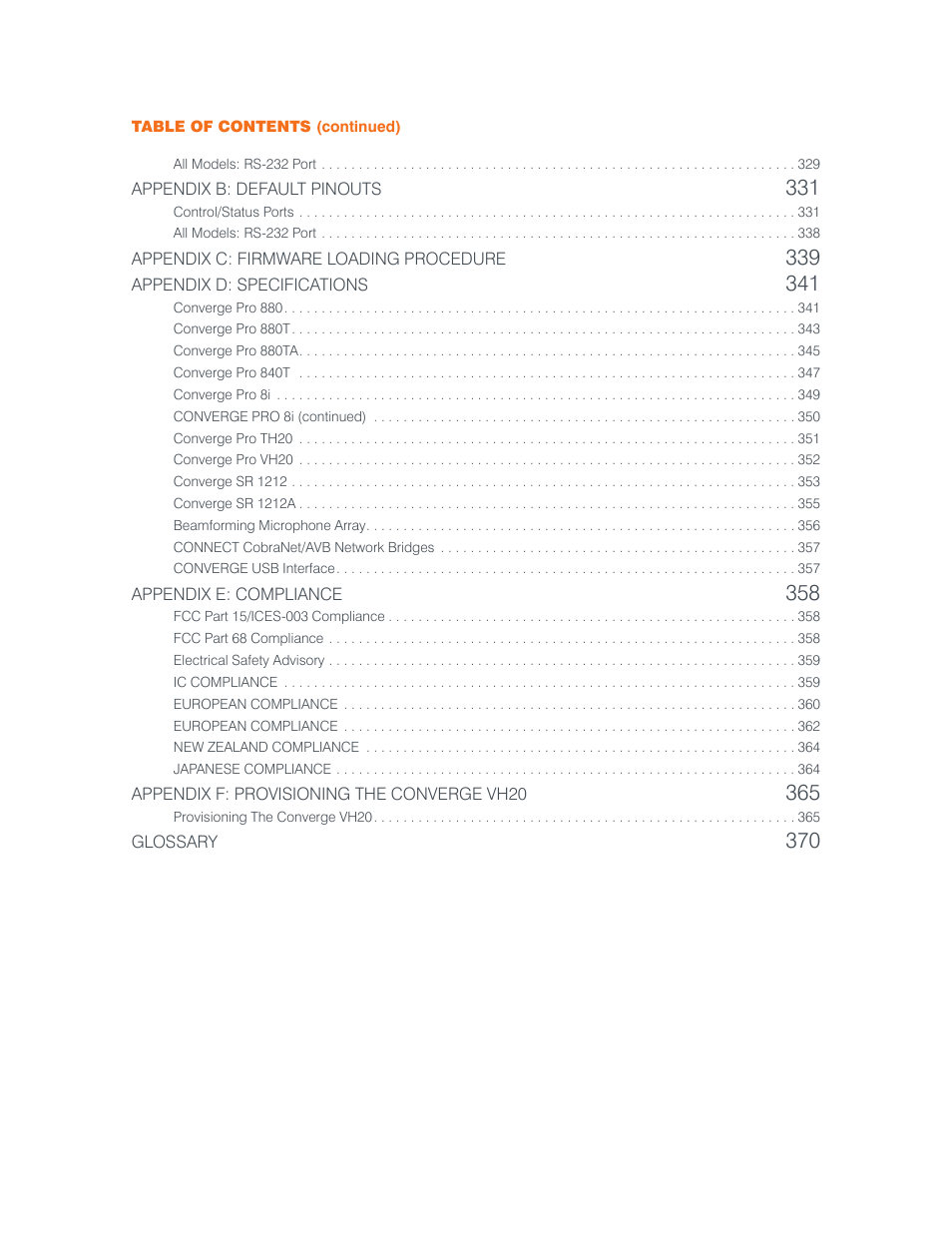 ClearOne Converge Pro User Manual | Page 5 / 380