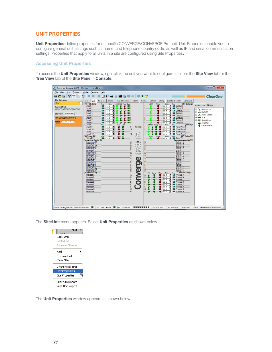 ClearOne Converge Pro User Manual | Page 76 / 380