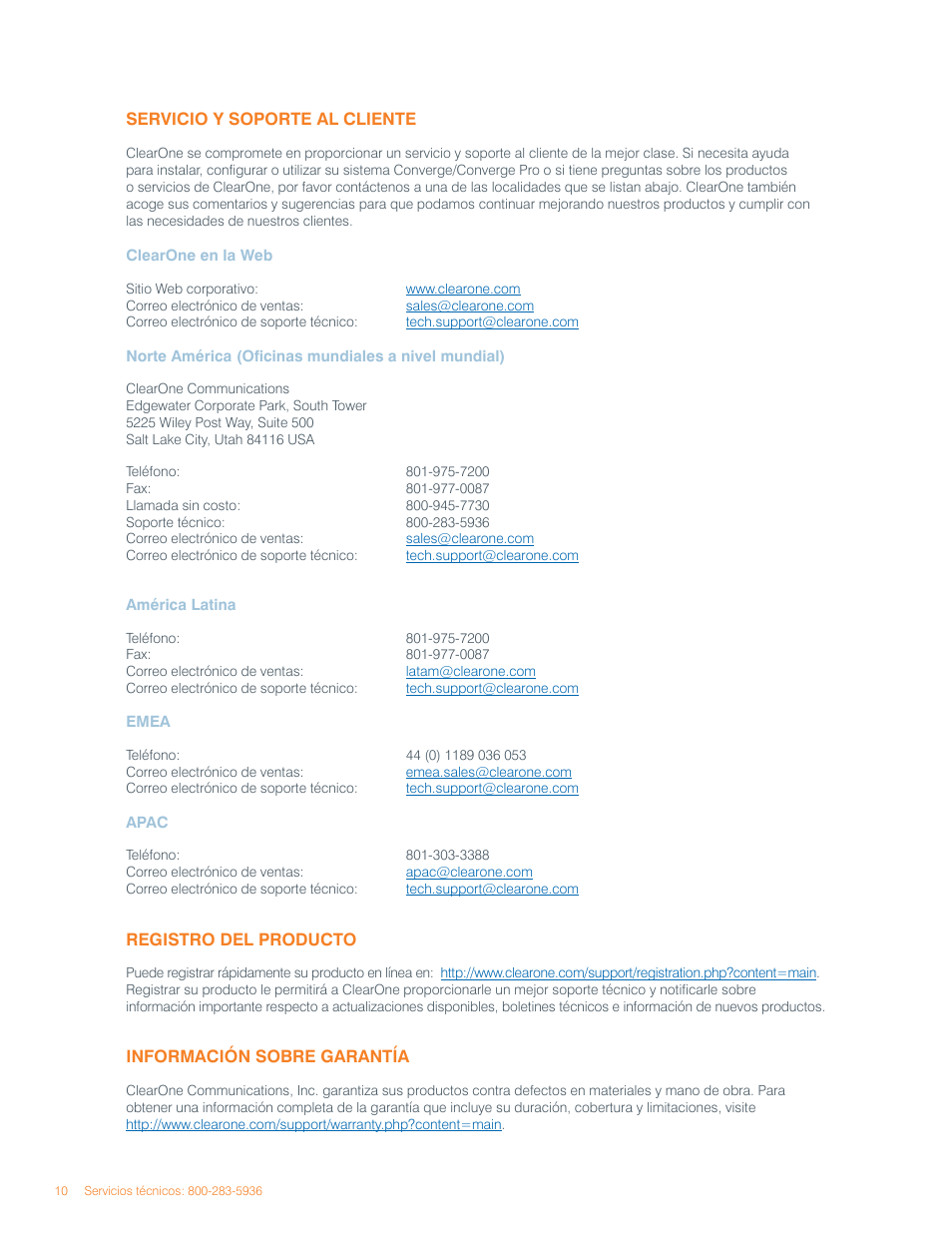 ClearOne Converge Pro User Manual | Page 14 / 270