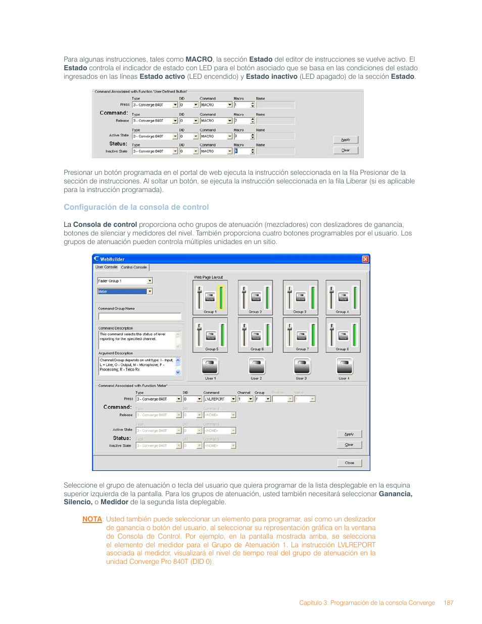 ClearOne Converge Pro User Manual | Page 191 / 270