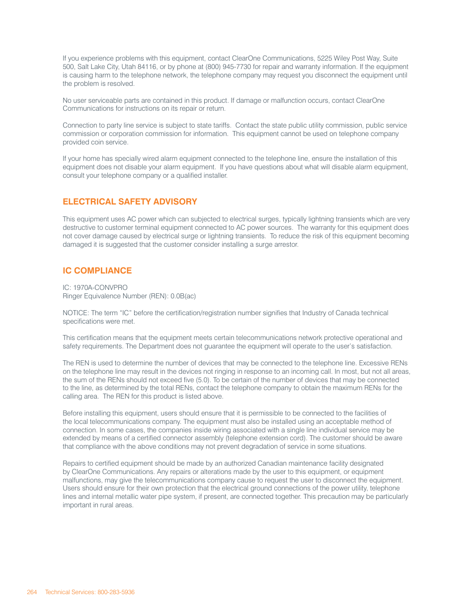 ClearOne Converge Pro User Manual | Page 268 / 270