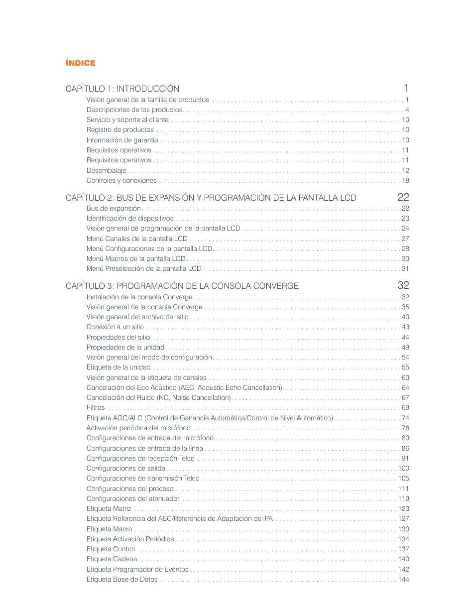 ClearOne Converge Pro User Manual | Page 3 / 270