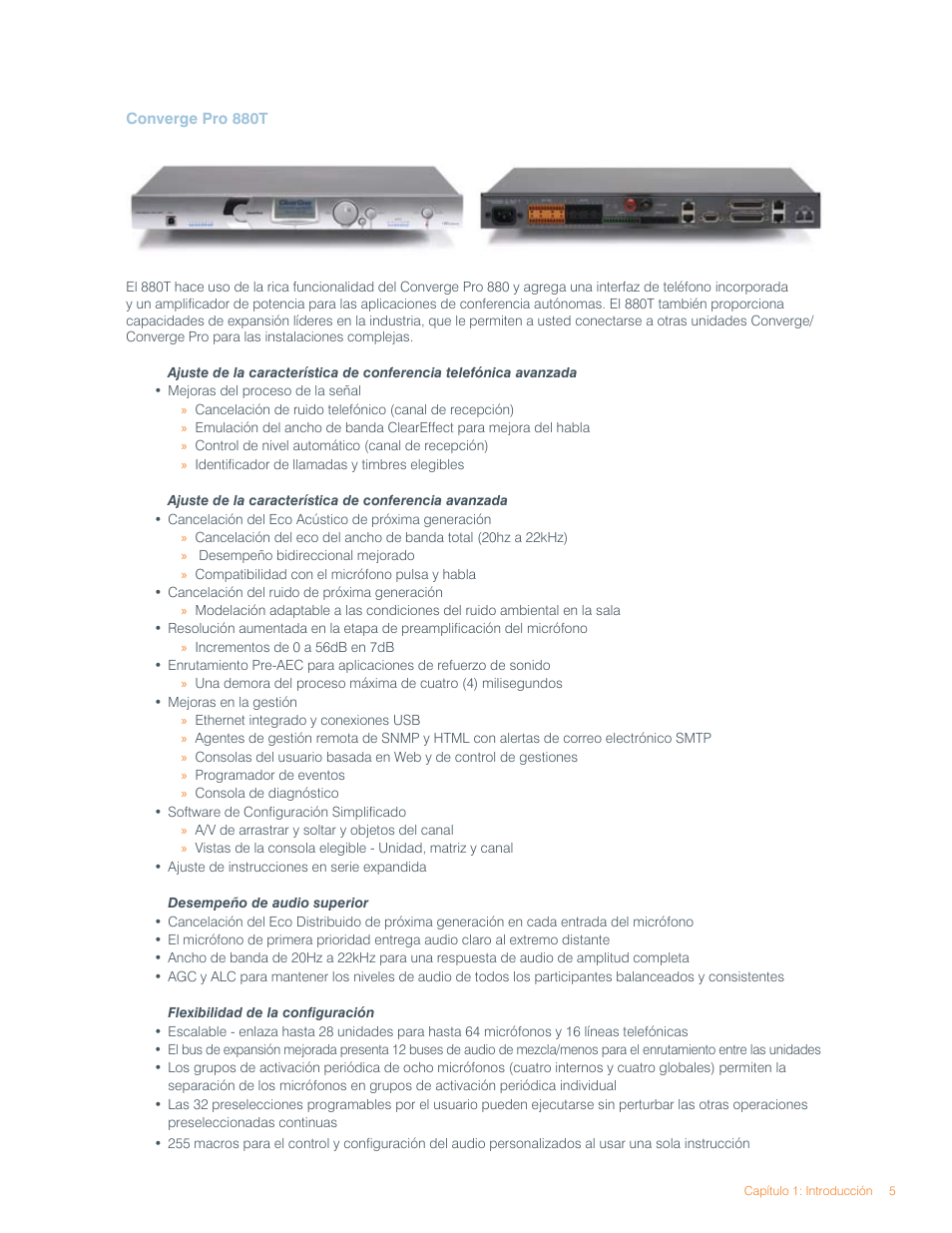 ClearOne Converge Pro User Manual | Page 9 / 270