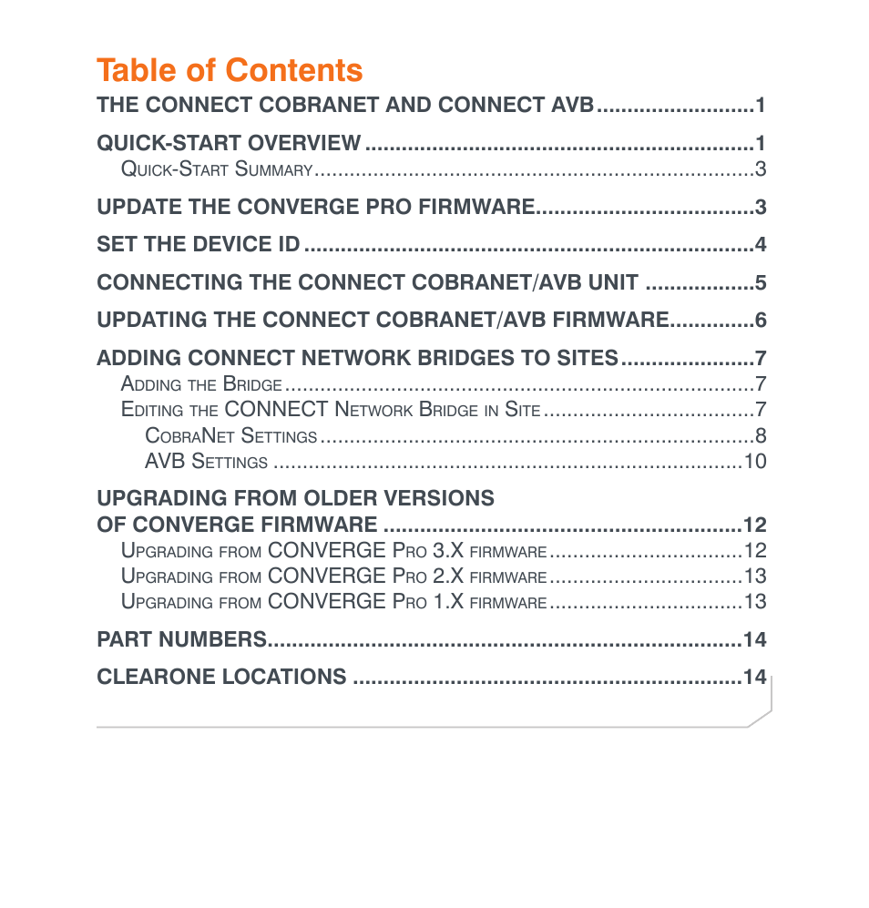 ClearOne Connect AVB User Manual | Page 2 / 16