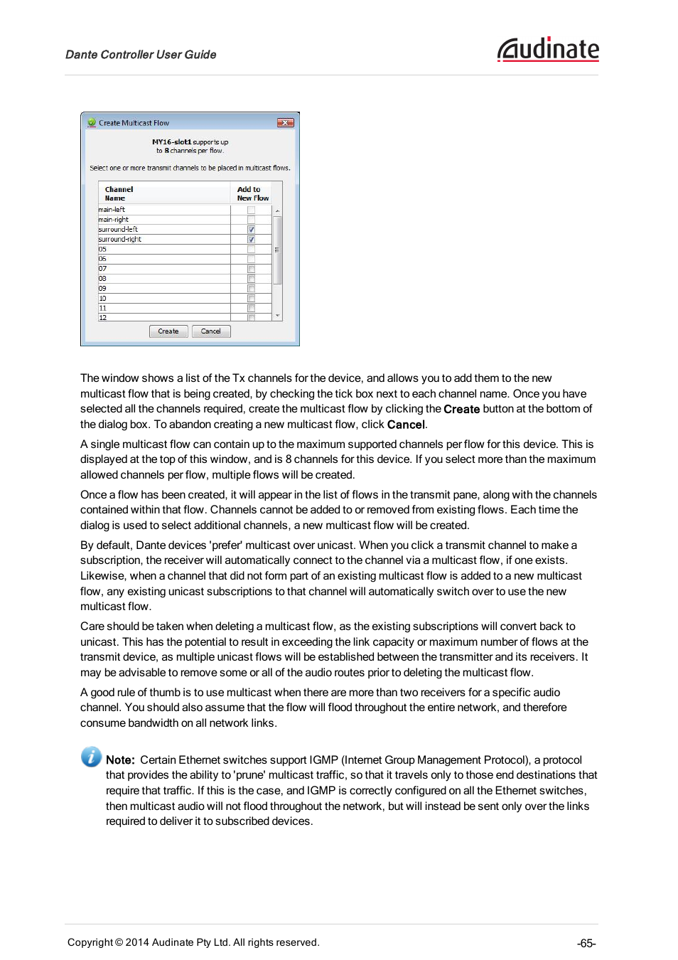 ClearOne Dante Controller User Manual | Page 65 / 82