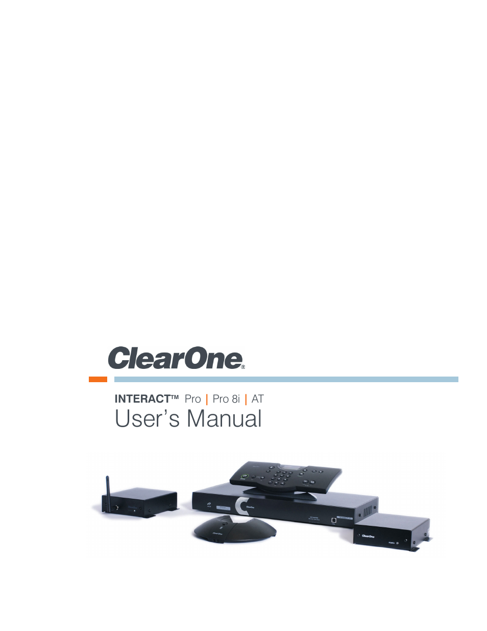 ClearOne Interact Manual User Manual | 68 pages