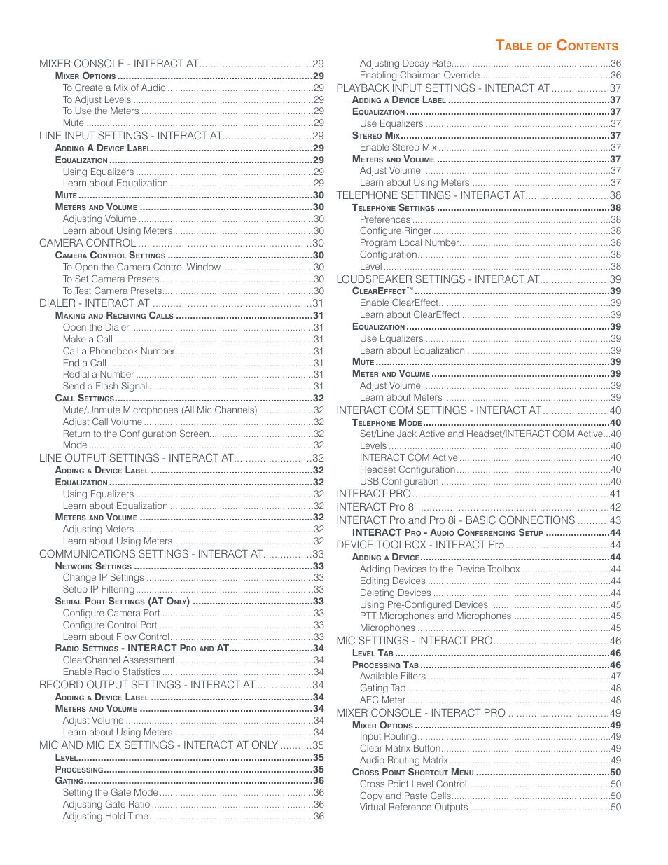 ClearOne Interact Manual User Manual | Page 3 / 68