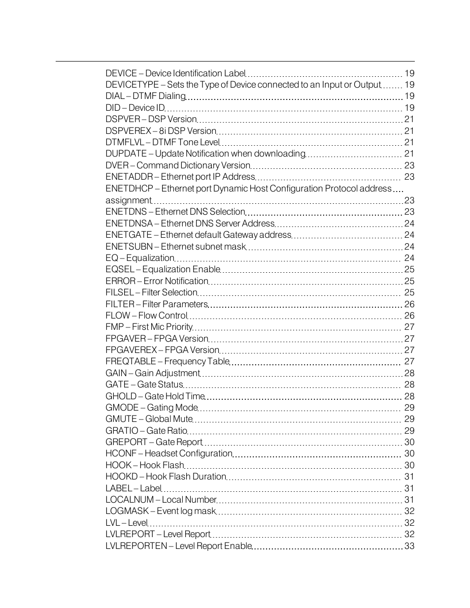 ClearOne Interact Serial Command Guide User Manual | Page 3 / 61