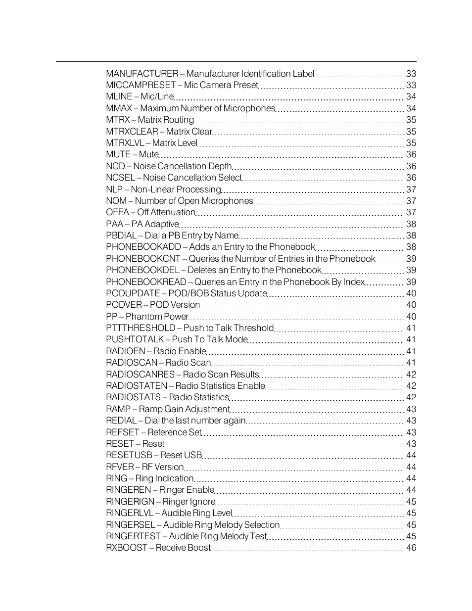 ClearOne Interact Serial Command Guide User Manual | Page 4 / 61