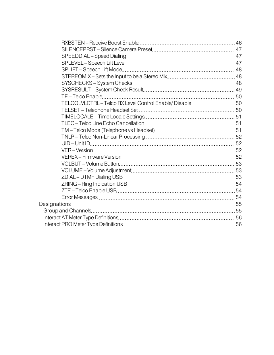 ClearOne Interact Serial Command Guide User Manual | Page 5 / 61