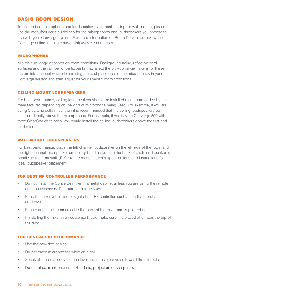 ClearOne Converge 590 User Manual | Page 10 / 136