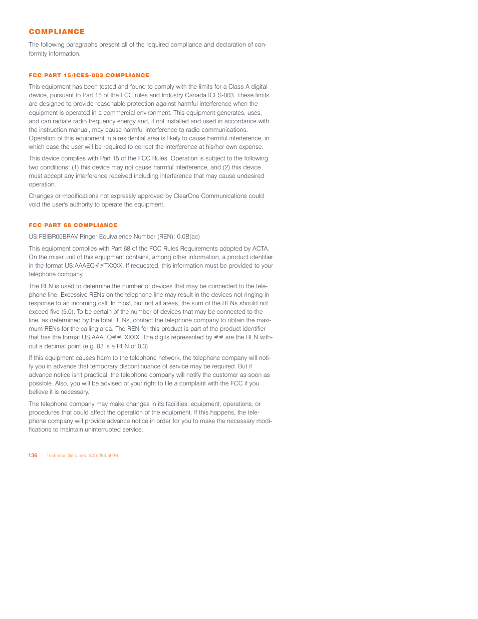 ClearOne Converge 590 User Manual | Page 130 / 136
