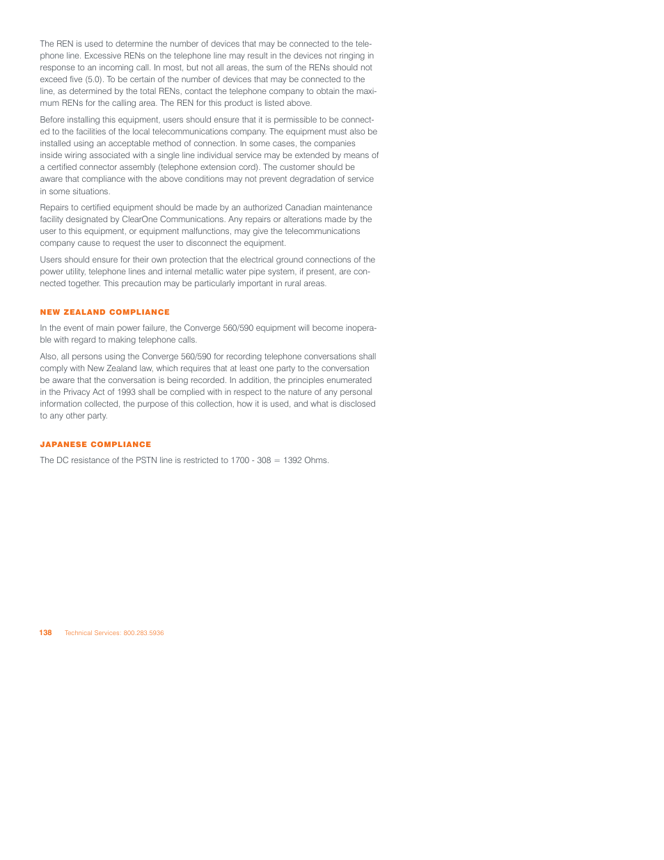 ClearOne Converge 590 User Manual | Page 132 / 136