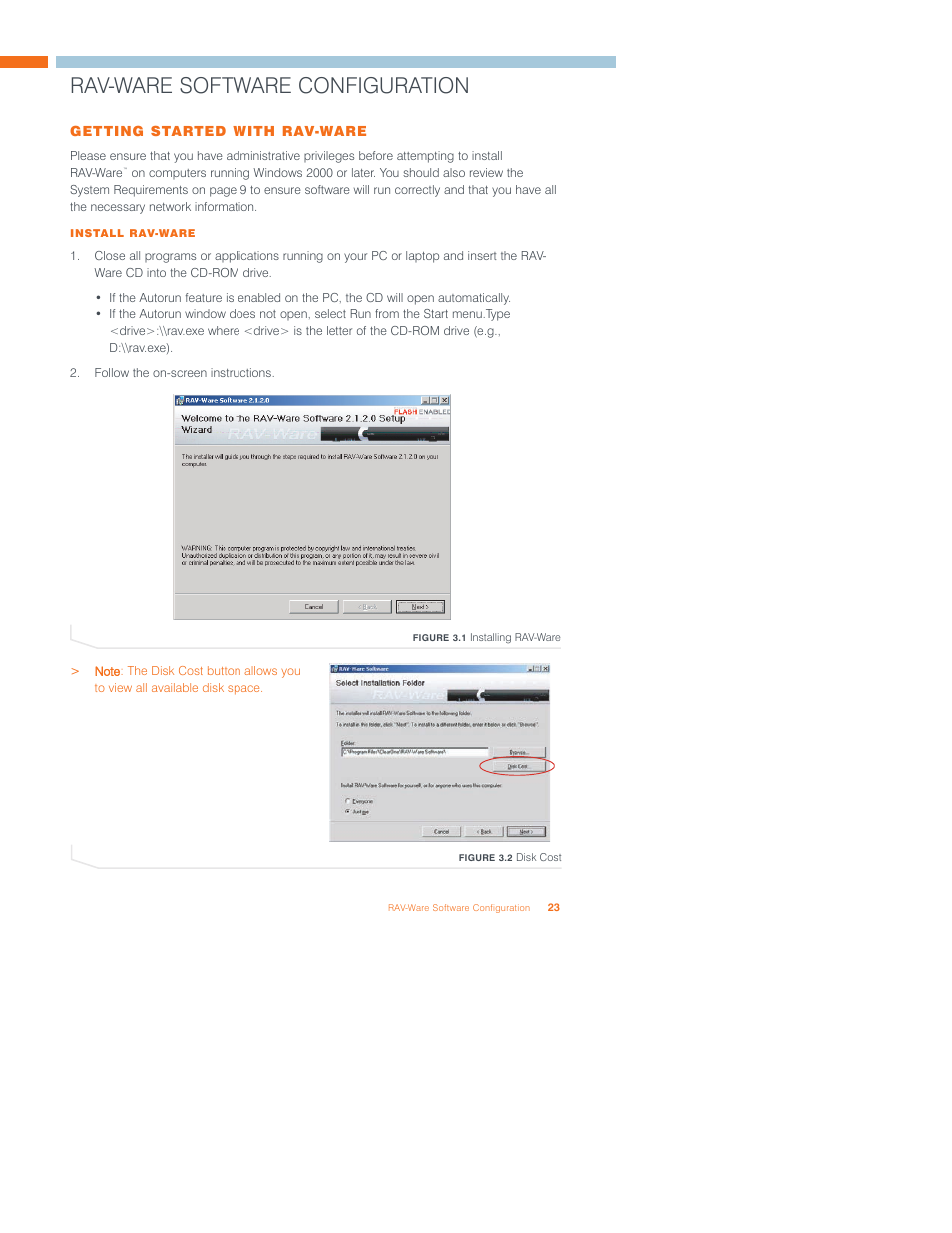 Rav-ware software configuration | ClearOne Converge 590 User Manual | Page 23 / 136