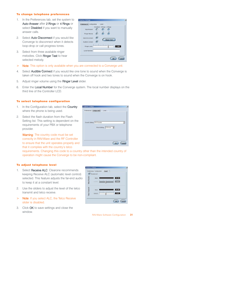 ClearOne Converge 590 User Manual | Page 31 / 136