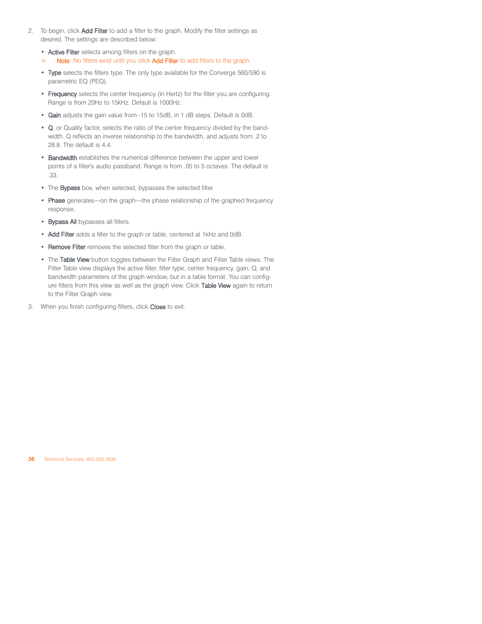 ClearOne Converge 590 User Manual | Page 36 / 136