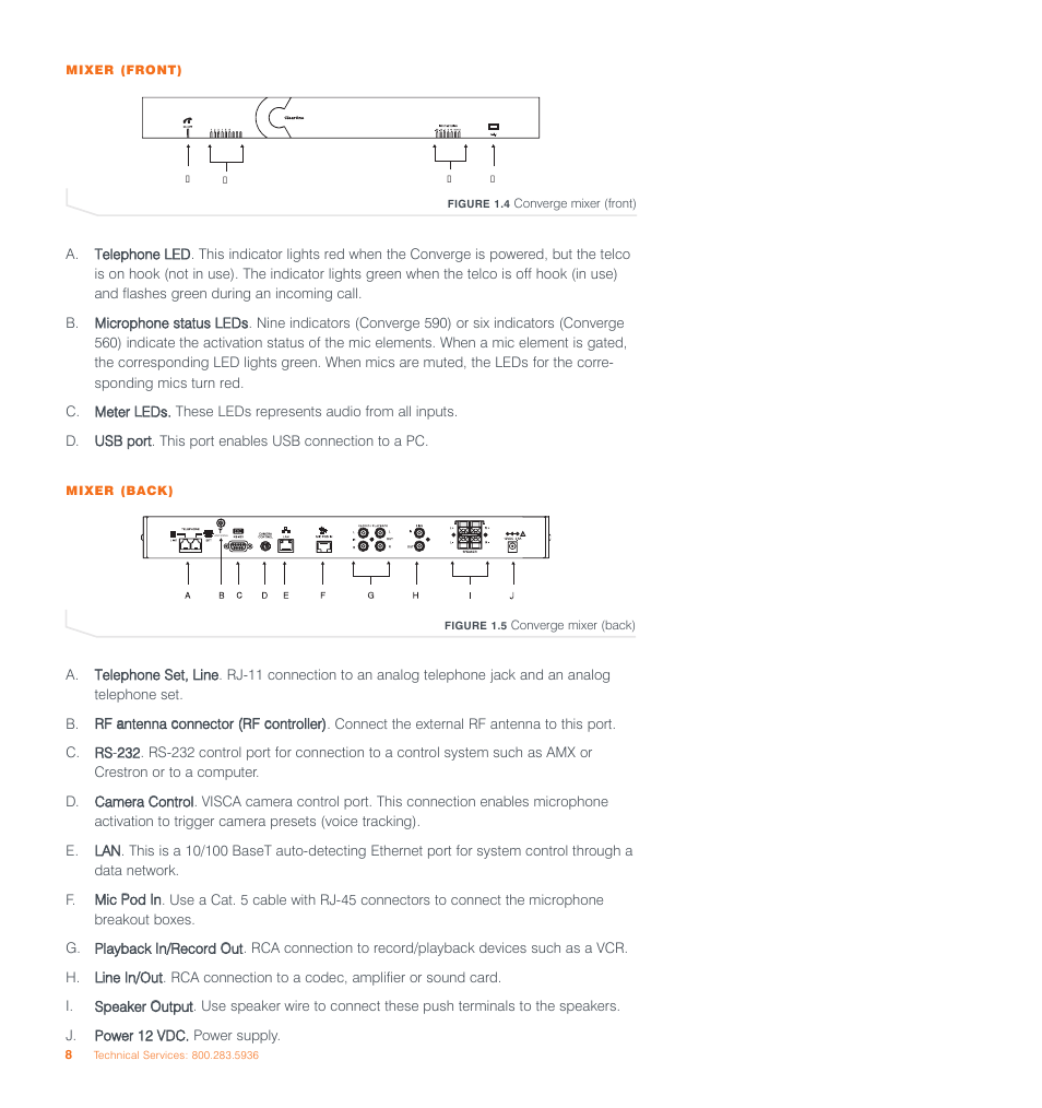ClearOne Converge 590 User Manual | Page 8 / 136