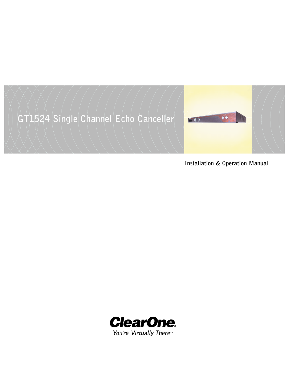 ClearOne GT1524 User Manual | 42 pages