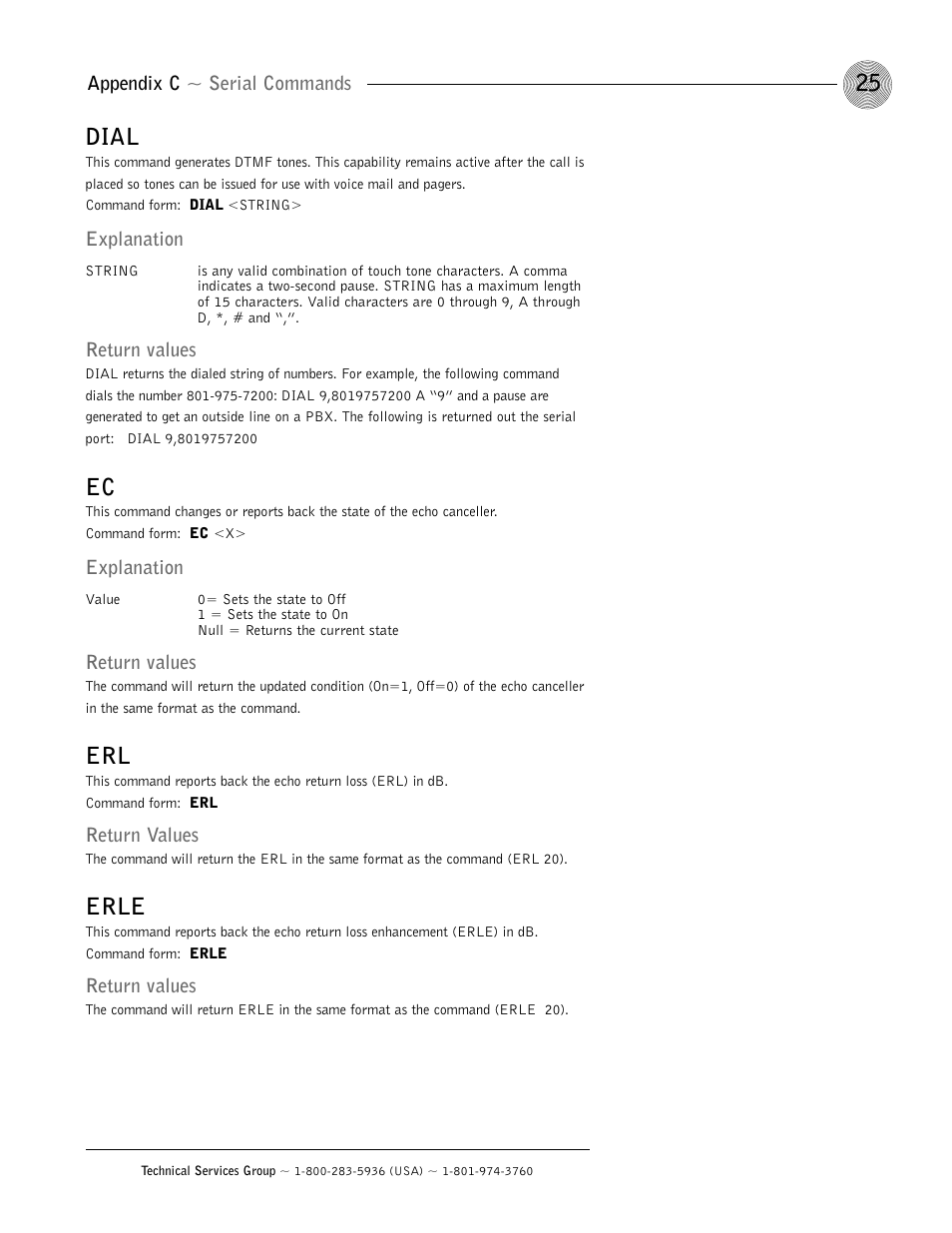Dial, Erle | ClearOne GT1524 User Manual | Page 29 / 42