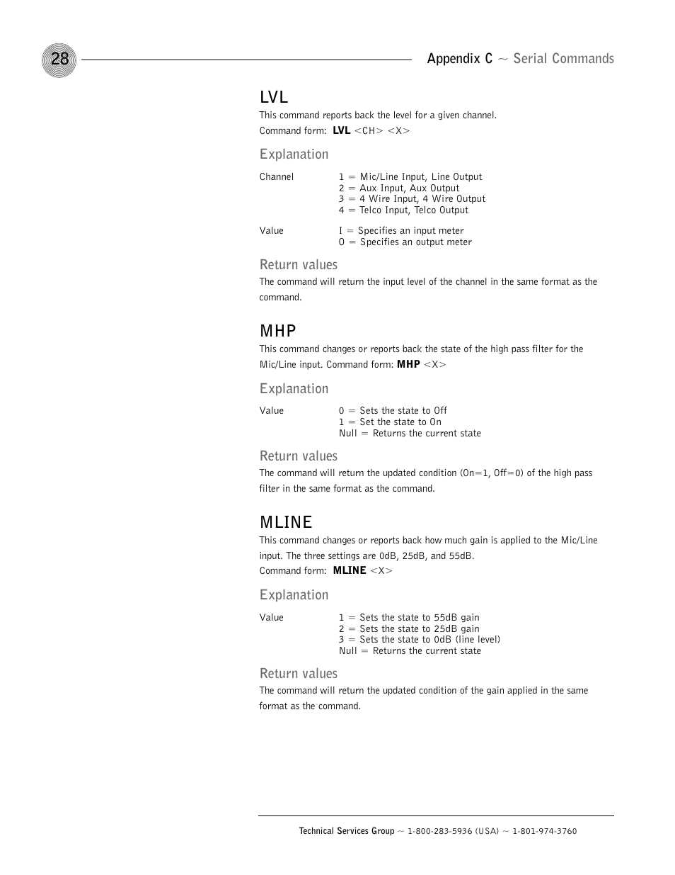 Mline | ClearOne GT1524 User Manual | Page 32 / 42